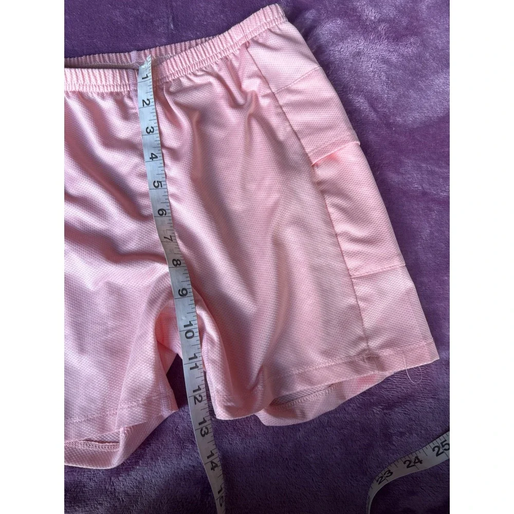 Baleaf Womens Pink Athletic Running Shorts Side Pockets Size Small Elastic Waist
